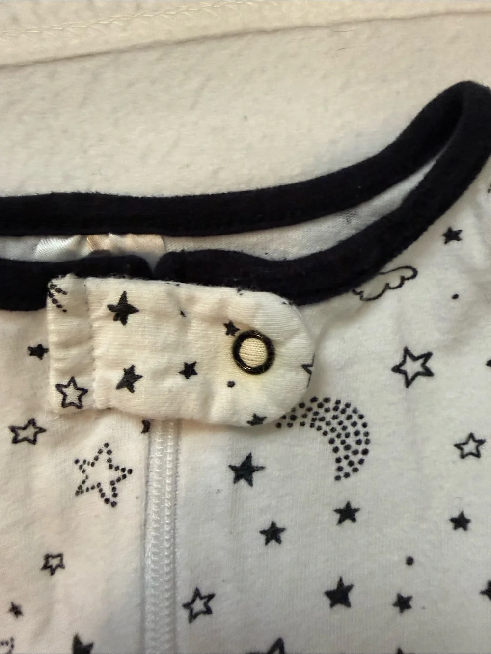 Cute Star & Truck Print One-Piece Sleepers - Black, White, Blue